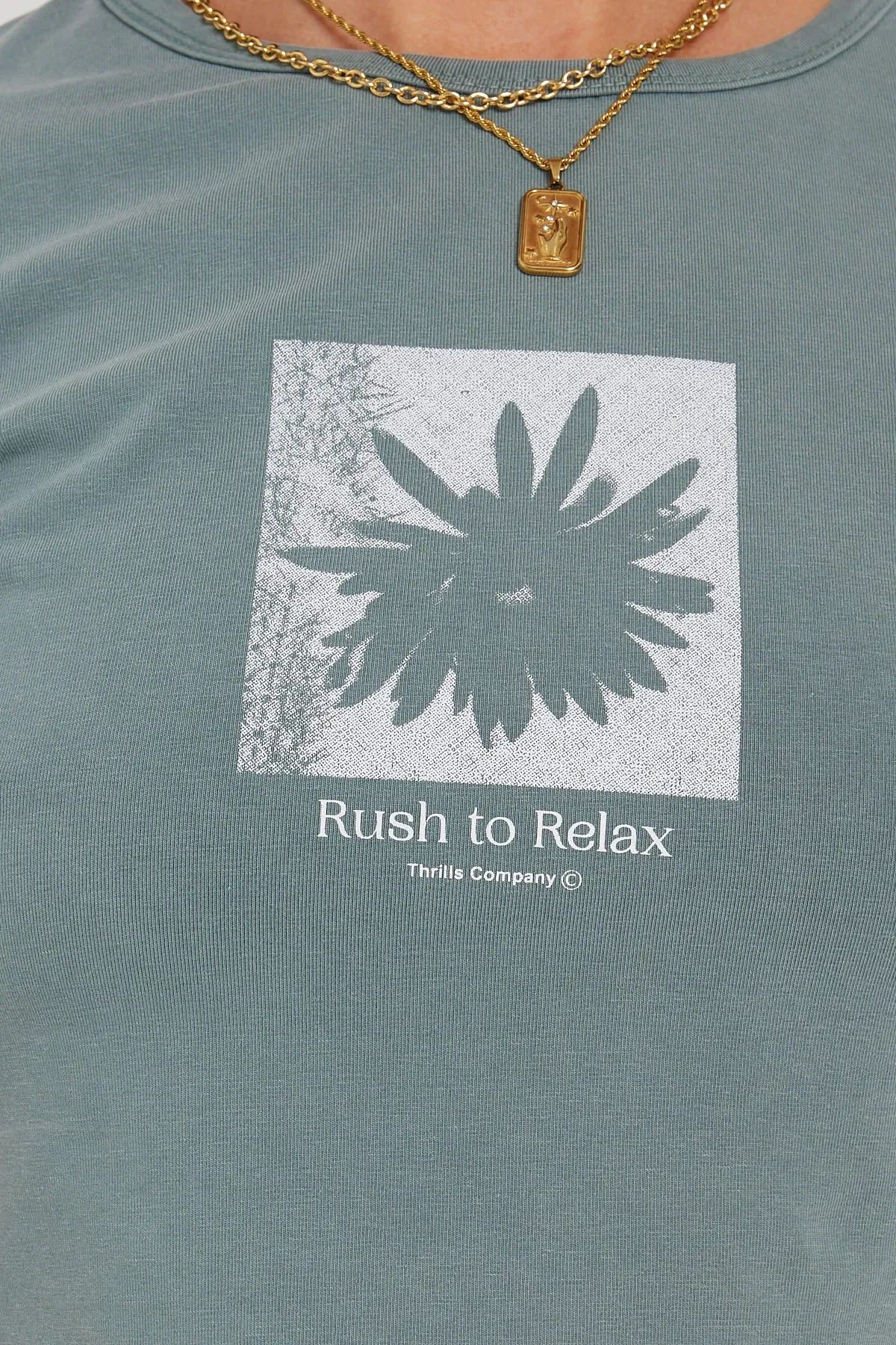 Thrills R&R Baby Crop Tee Scrubs Green