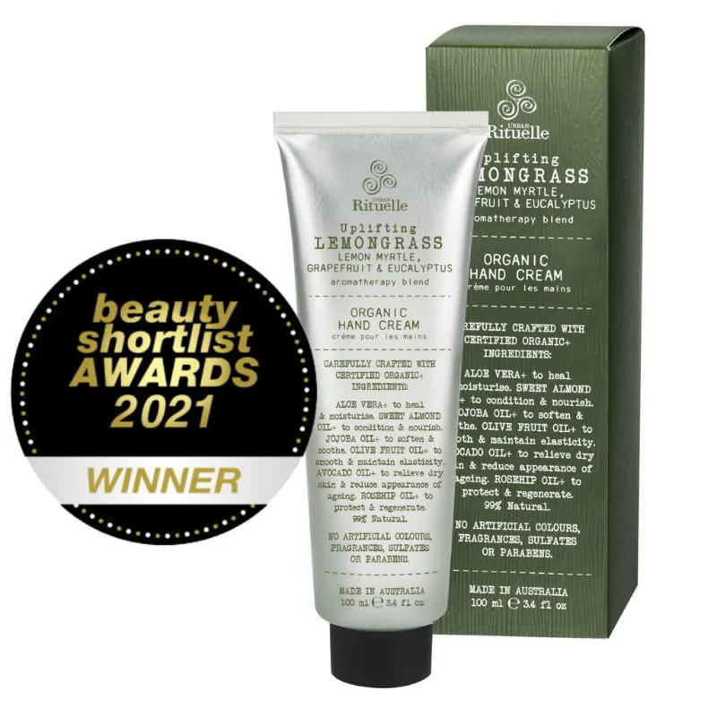 Urban Rituelle Lemongrass, Lemon Myrtle, Grapefruit & Eucalyptus Blend Hand Cream
