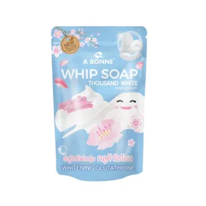 Whip Soap Thousand White - Rose & Sakura 100g