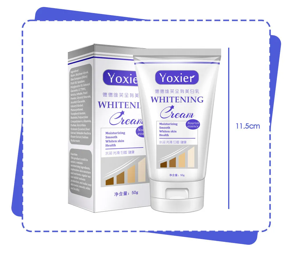 Yoxier creme de clareamento, hidratante, para reparo, para melhorar os tornozelos, axila, cotovelo, joelho, corpo fosco, cuidados com a pele 50g