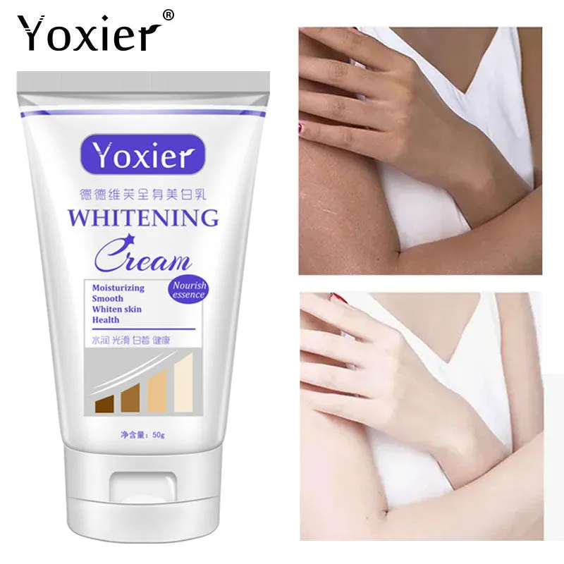 Yoxier creme de clareamento, hidratante, para reparo, para melhorar os tornozelos, axila, cotovelo, joelho, corpo fosco, cuidados com a pele 50g