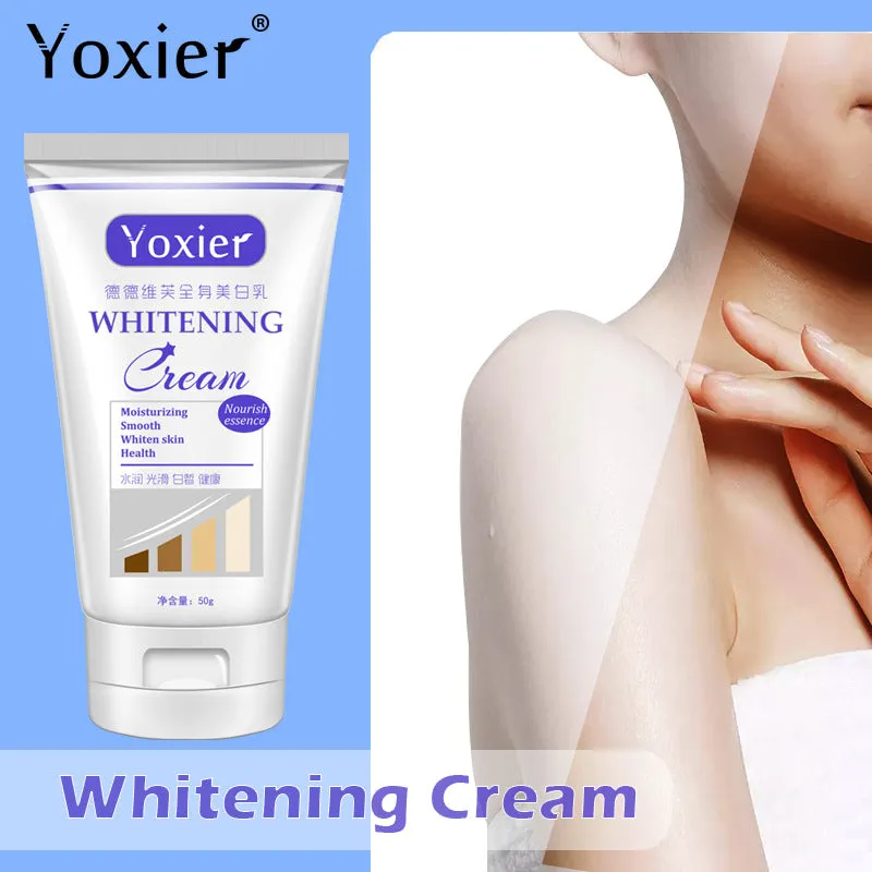 Yoxier creme de clareamento, hidratante, para reparo, para melhorar os tornozelos, axila, cotovelo, joelho, corpo fosco, cuidados com a pele 50g