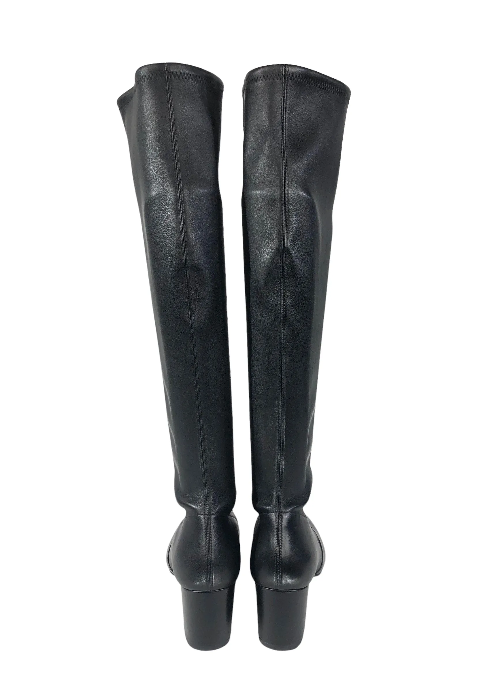Yuliana Lambskin Zip Knee Boots | Size US 10.5 - SP 11