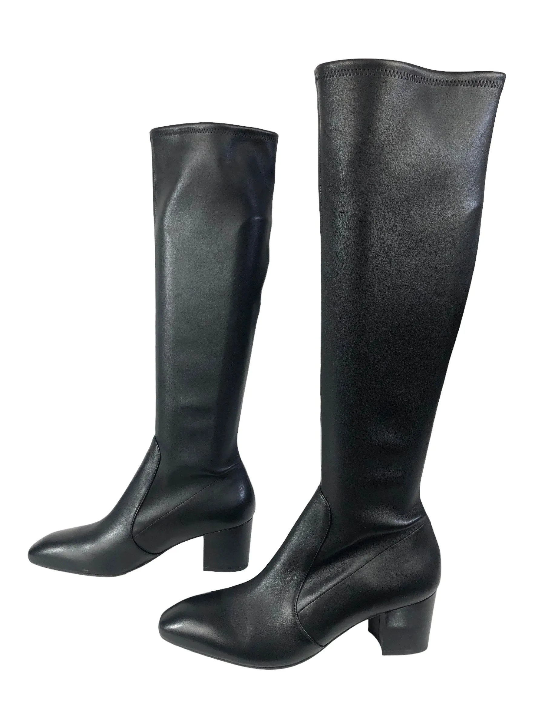 Yuliana Lambskin Zip Knee Boots | Size US 10.5 - SP 11
