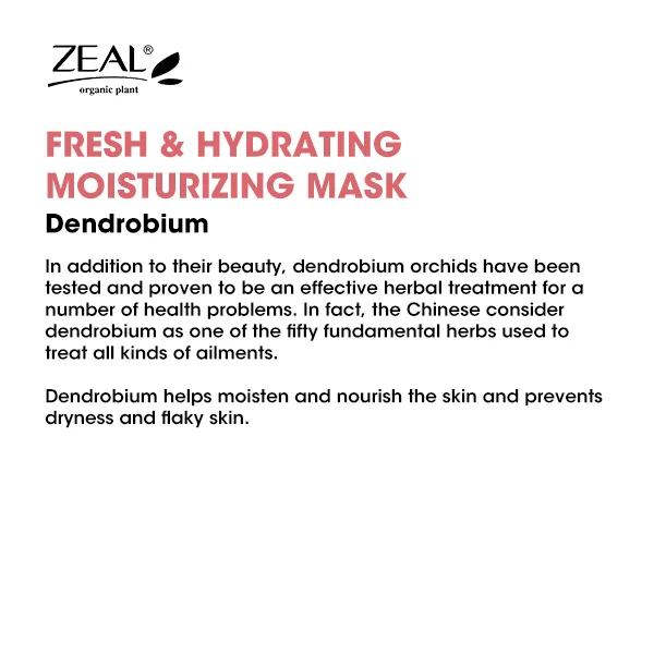 ZEAL Premium Face Mask Skin Care Hydrating & Moisturizing Mask 25ml